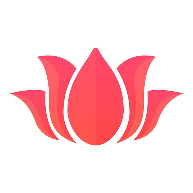 Yoga lotus icon Cartoon of yoga lotus vector icon for web design isolated on white background