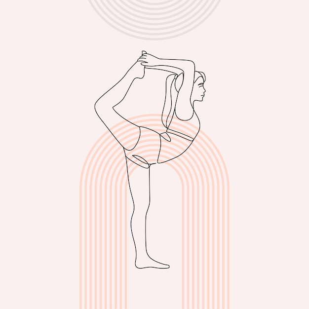 Yoga pose woman design for international yoga day