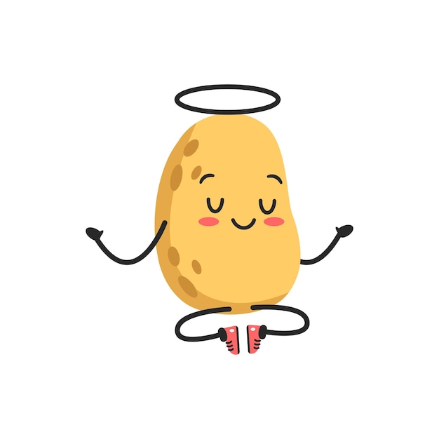 Yoga Potato Sticker