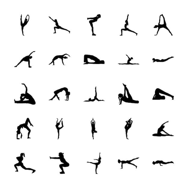 Yoga Solid Pictograms Pack