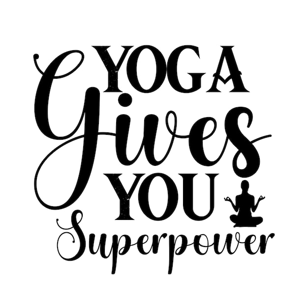 yoga svg T-shirt design