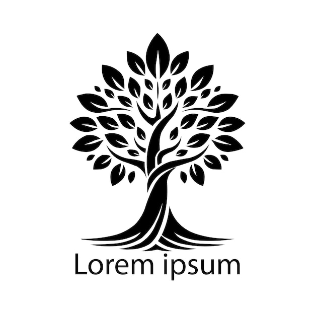 A yoga tree logo