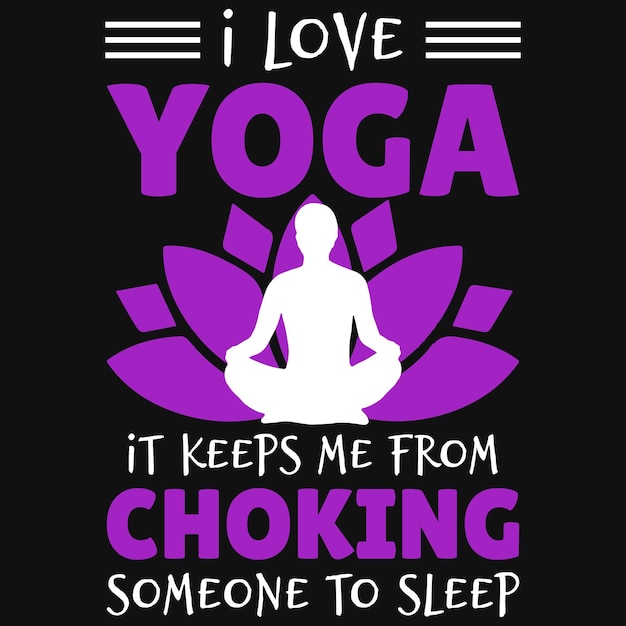 Yoga tshirt design