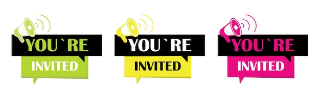 You are invited Modern meeting invitation icon