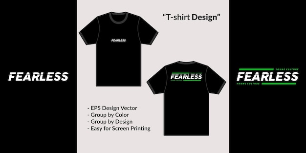 young and fearless culture typography style streetwear design for jacket vector t-shirt merchandise