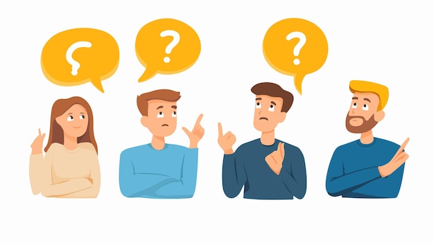 Young Male Asking Questions Concept Professional Stock Photo