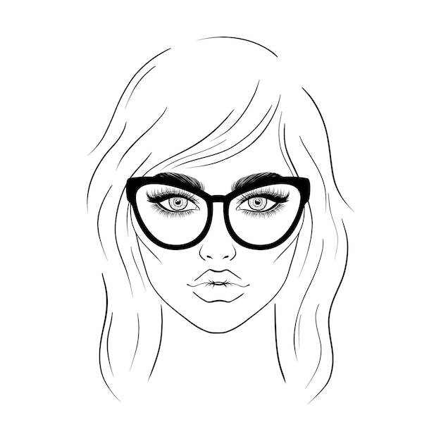 Young woman in eyeglasses