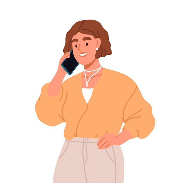 Young woman talking on the phone