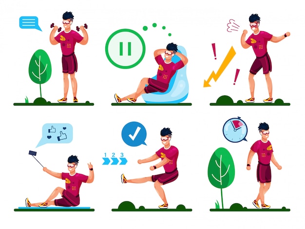 Youngportsman Activities Flat  Concept Set