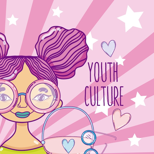 Youth culture cartoon