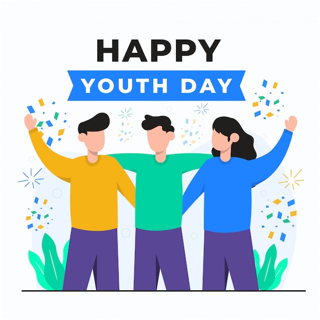 youth day concept illustration