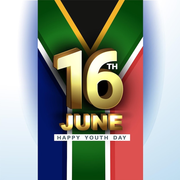 youth day south africaJun 16vector banner illustration