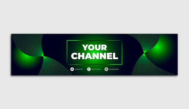 youtube banner template design