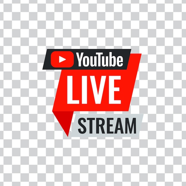 A youtube live stream logo with a red triangle on the top