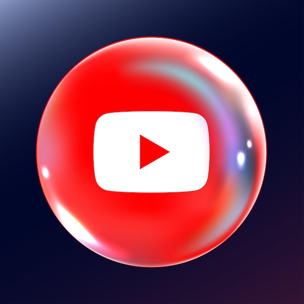 Vector youtube logo bubble style icon design