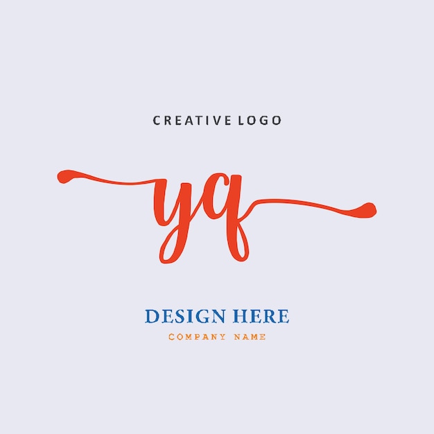 YQ lettering logo is simple easy to understand and authoritative