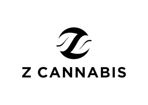 z cannabis logo design vector illustration