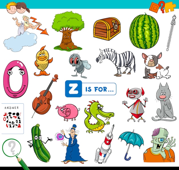 Z is for educational game for children