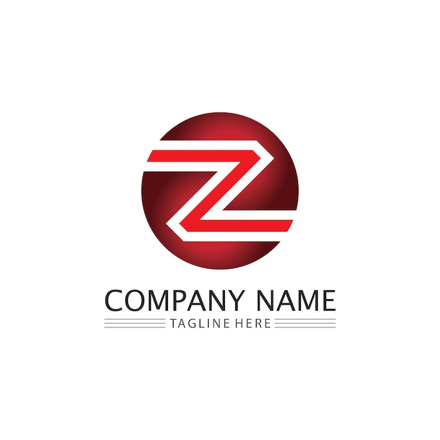 Z letter and font Z logo design vector identity illustration