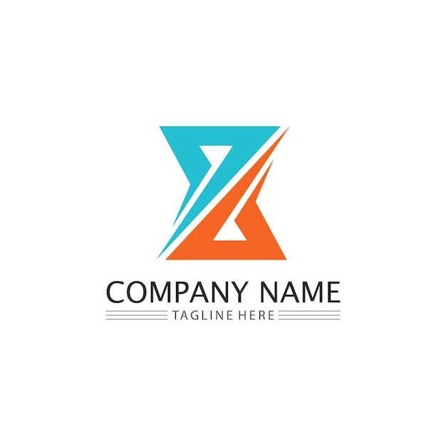 Z letter and font Z logo design vector identity illustration