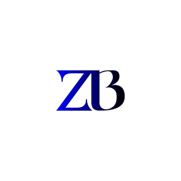 zb letter logo design