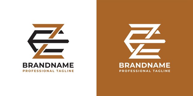 Vector ze monogram logo, suitable for any business that begins with the letters z and e.