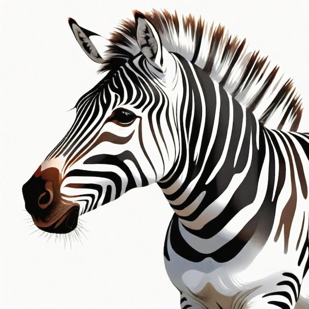 Vector zebra cartoon vector set white background isolated