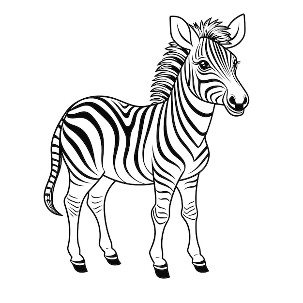 zebra coloring pages vector animals