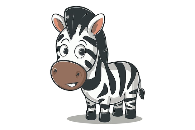 Vector zebra drawing design vector illustration clipart eps