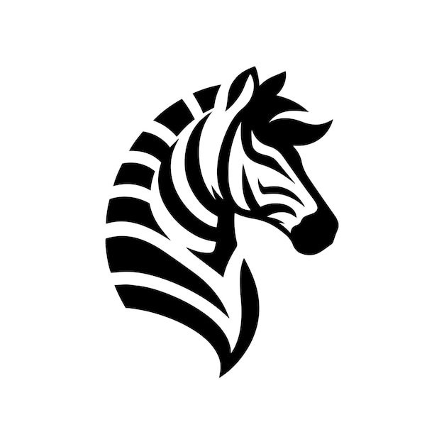 zebra logo template isolated brand identity icon abstract vector graphic 1