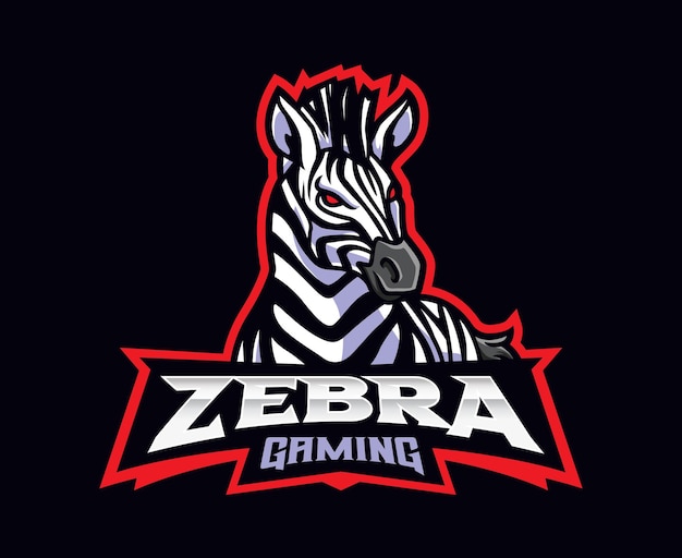 Zebra mascot logo design