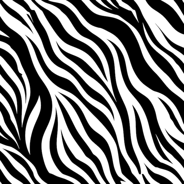 Zebra Skin Seamless Pattern Background Vector Illustration for Fabric and Apparel Accessories