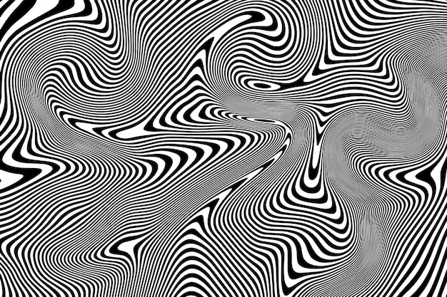 Zebra wavy black lines abstract waves dark shade background