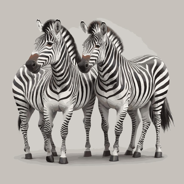 Vector zebras vector