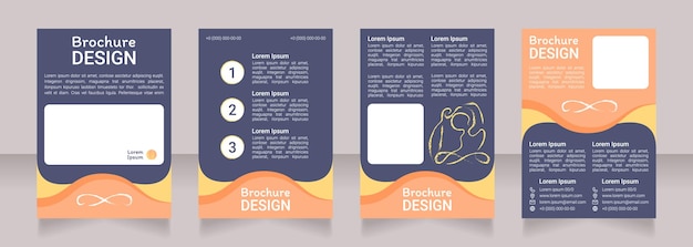 Zen from meditation blank brochure design