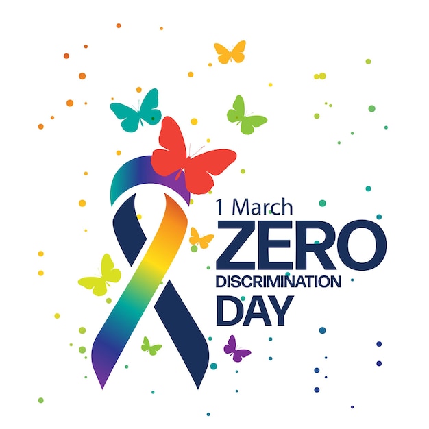 Zero discrimination day logo event concept