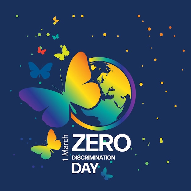 Zero discrimination day logo event concept