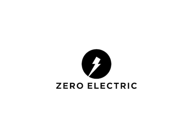 zero electric logo design vector illustration