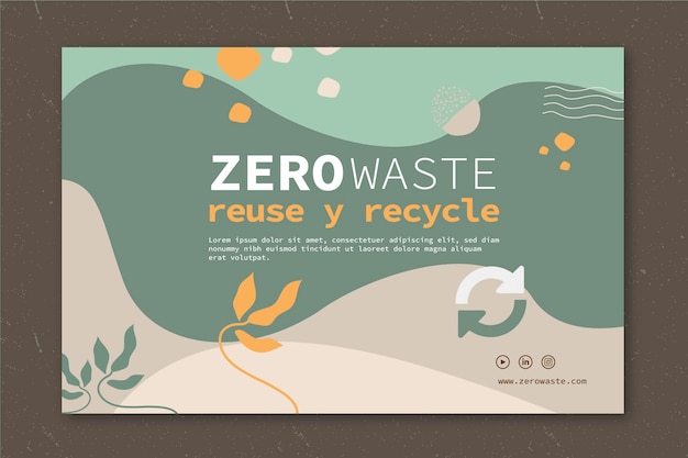 Zero waste template banner