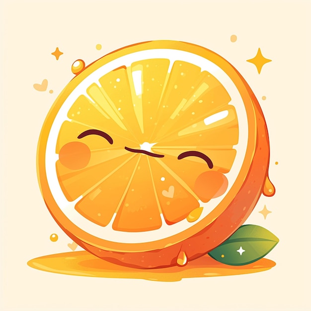 Zesty Orange Marmalade Bright Bold Cartoon Style