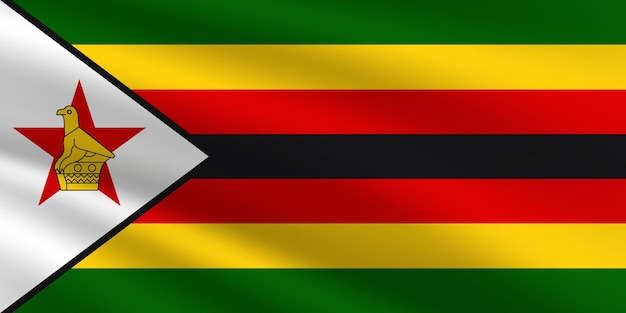 Zimbabwe national flag vector illustration