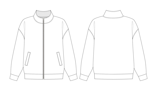 Vector zip up sweatshirt