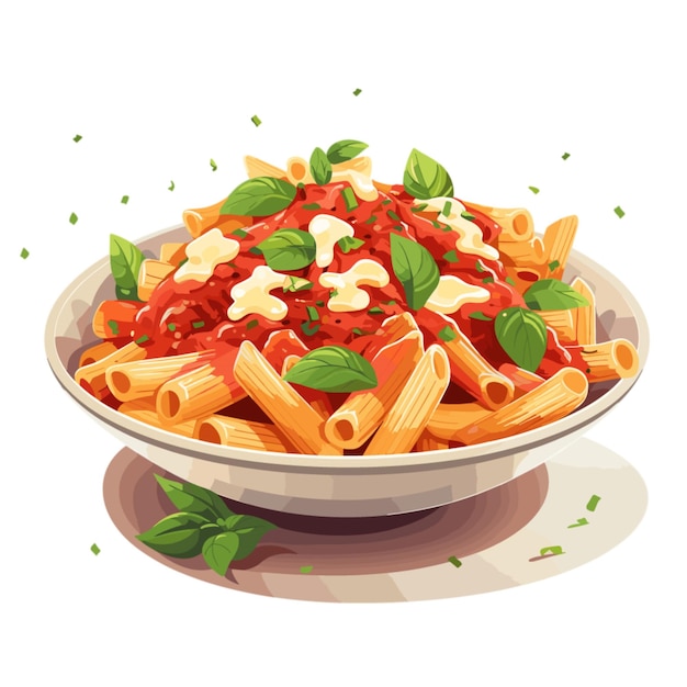 Ziti vector on white background