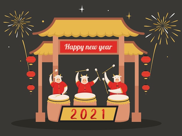 zodiac ox celebrates the new year