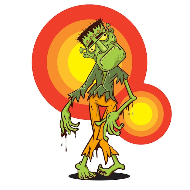 Vector zombie character