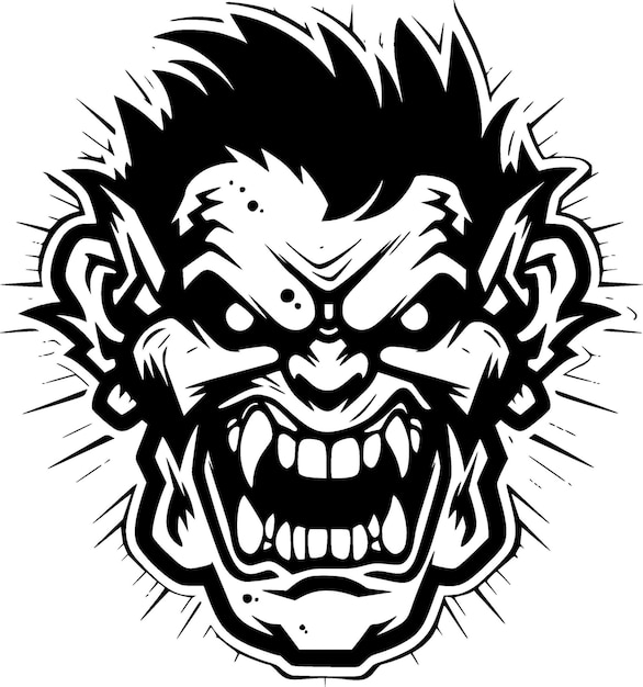 Zombie High Quality Vector Logo Vector illustration ideal for Tshirt graphic