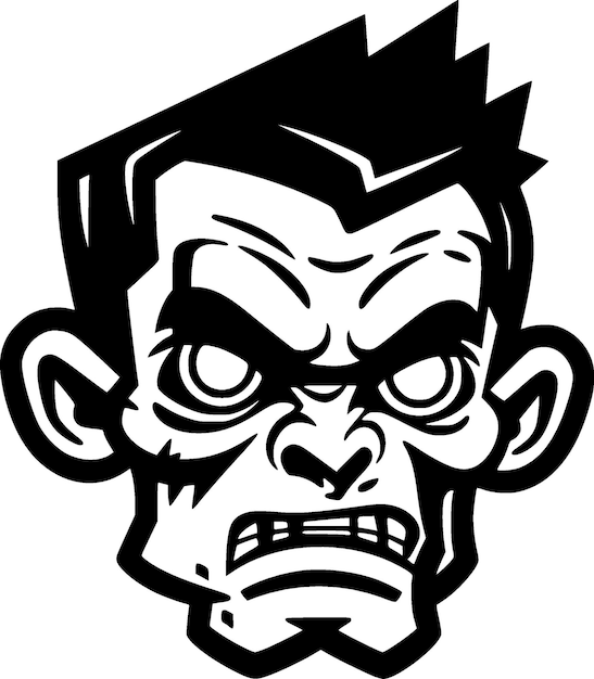 Zombie High Quality Vector Logo Vector illustration ideal for Tshirt graphic