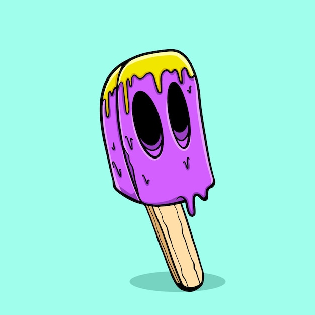 ZOMBIE ICE CREAM STICK ILLUSTRATION01