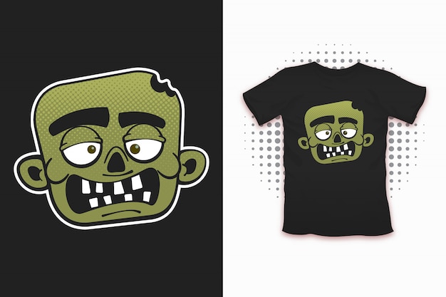 Zombie print for t-shirt design