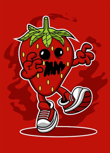 ZOMBIE STRAWBERY CARTOON